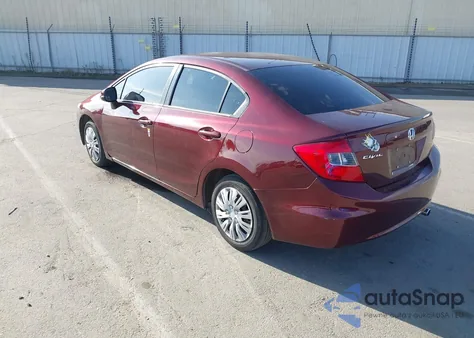 2012 Honda Civic Lx from USA, damaged, VIN 19XFB2F59CE083975